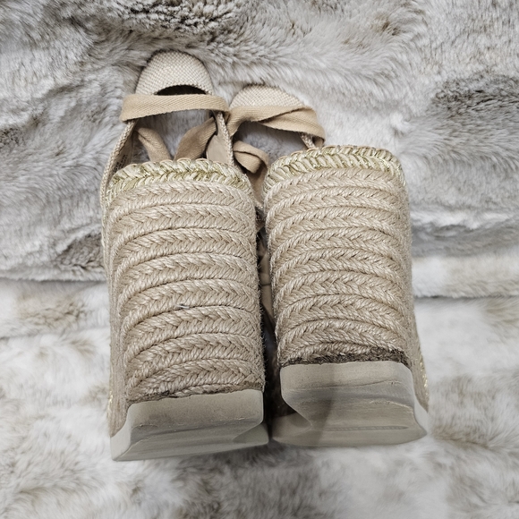 Vince Camuto Shoes Womens 9 M Beige Espadrille Platform‎ Wedge Sandals Brisshel - Picture 5 of 10